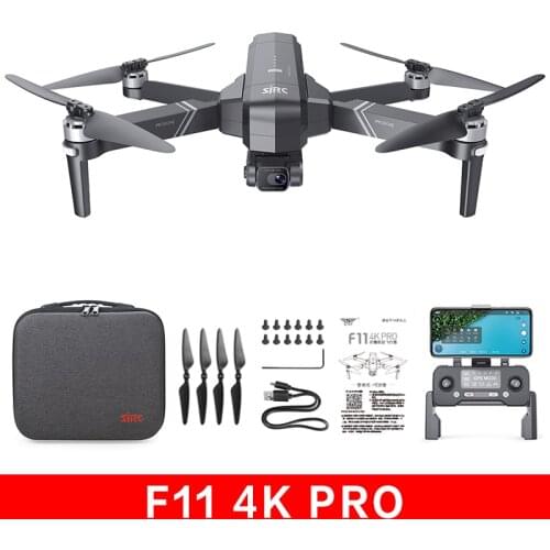 SJRC F11 PRO Z5 GPS RC Drone 5G WiFi 2 Axis 90° Angle 720P/1080P Camera Professional Foldable 50X Zoom Brushless RC Quadcopter