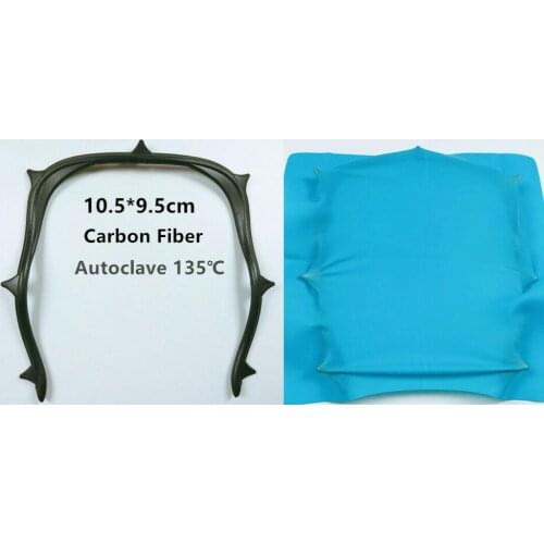 Dental Frame for Rubber Dam Sheets Carbon Fiber Plastic Black Contrast Light 10.5*9.5cm