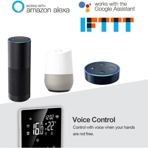 2021 New Tuya WiFi Smart Thermostat Electric Floor Heating Water/Gas Boiler Temperature Remote Controller for Google Home, Alexa