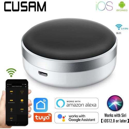 Smart Life Home Automation Universal Remote Controller WIFI+IR Control Air Condition TV Work with Google Assistant Alexa Siri