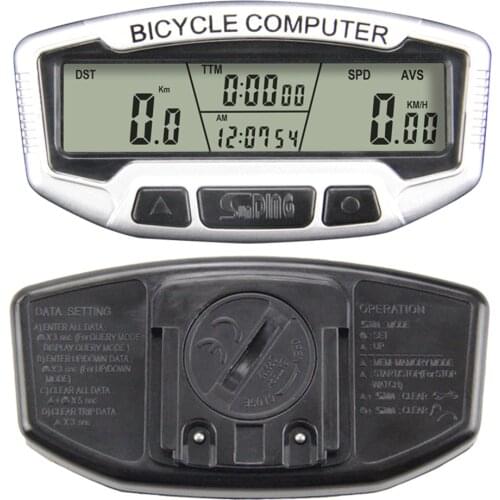 Bicycle Speedometer Odometer SD-558A MTB Bike Backlight Wired Code Table Digital LCD Display Computer Stopwatch Exercise Timer