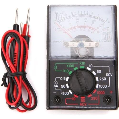 DC/AC 1000V Voltmeter 250mA Ammeter 1K Resistance Meter Analog Multimeter Tool 449C