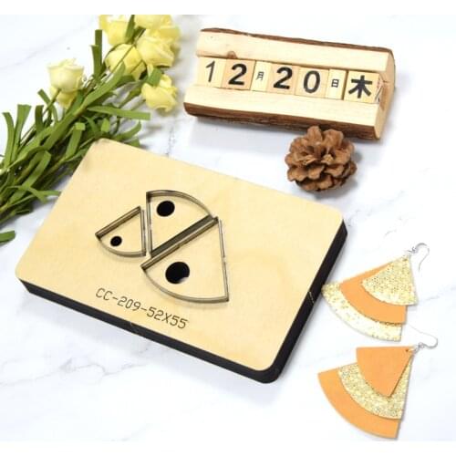 SMVAUON Japan Steel Die Cut Steel Punch Overlapping triangle Earrings Cutting Mold Wood Dies Leather Blade Rule Cutter DIY