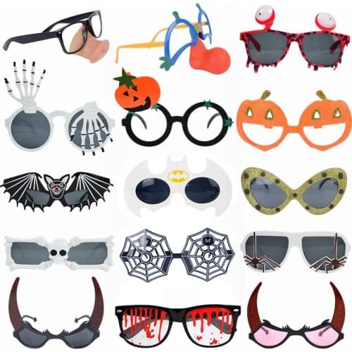 Halloween Glasses Horns Clown Spider Pumpkin Glasses Halloween Party Photo Prop Decoration Funny Sunglasses Festival Supplies