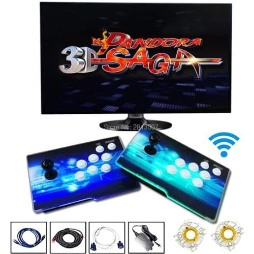 3D Pandora Saga Box WIFI Arcade Console 2650 in 1 Zero Delay 4 players Joystick Gamepad USB Controller Retro Video Game Machine