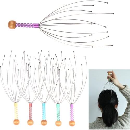 5Pcs Octopus Head Scalp Relaxation Massager Stress Release Relaxing Claw Massage