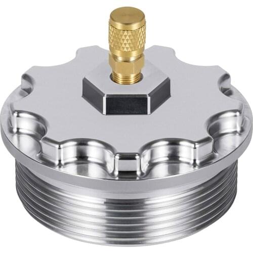Aluminum Fuel Filter Cap with Pressure Port for 2003-2007 Ford 6.0L Powerstroke F250 F350 F450 F550 F650 F750 E150 E250