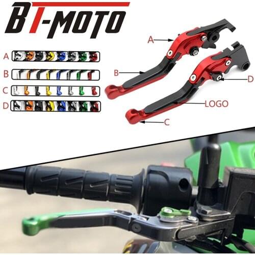 Motorcycle CNC Aluminum Brake Clutch Lever Adjustable Folding Extendable For Kawasaki Z1000 2007-2016 08 09 10 11 12 13 14 15