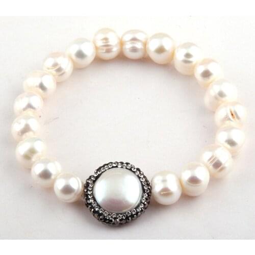 Free Shipping Fashion Freshwater Pearl Strand Bracelets