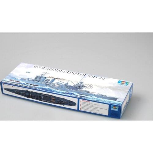 Free shipping USS Minneapolis Battleship Assembly Model kits Modle building Trumpeter 1/700 scale