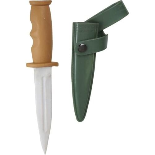 WESING MMA Simulation Knife Props Martial Arts Grappling Fighting Durable Training Dagger Sheath With Anti-release Tape