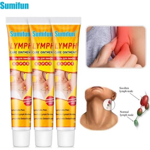 Sumifun 3Pcs Neck Lymphatic Detox Cream Organic Lymphatic Drainage Detox Ointmrnt Anti-Swelling Breast Lymph Node Body Relax