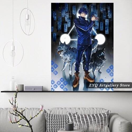 Wall Art Canvas Home Decor Painting Anime HD Print Jujutsu Kaisen Posters Cuadros Modular Pictures For Living Room No Framework