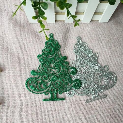 New Classic metal Christmas tree mold of DIY scrapbook photo making new cutting die