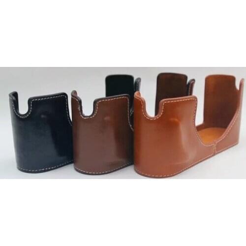 New PU Leather Camera Bottom Case Cover Half Body Set Bag For Leica M8 M9 MM ME Camera