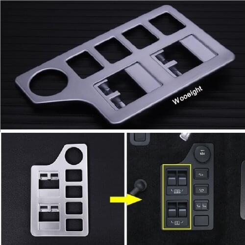 Wooeight Rear Trunk Switch Button Panel Cover Trim Frame Seat Electric Adjust Sticker Fit for Land Rover Discovery 5 LR5 2019