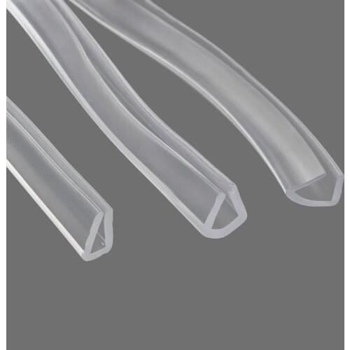5 Meter Transparent U Shaped Sealing Strip Glass Protective Tape Edging Edge Dustproof and Soundproof Sealing Strip