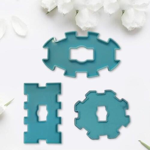 Domino Bracket Epoxy Resin Mold DIY Crafts Polymer Clay Jewelry Making Silicone Mould