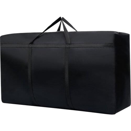 Unisex Foldable Oxford Cloth Luggage Bag Large Capacity Dustproof Storage Bags Thickened Portable Thin Duffle Bag Big Moving Bag