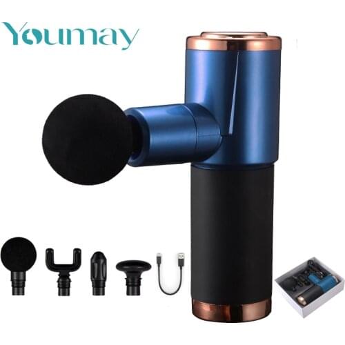 Youmay Portable Massage Gun Deep Tissue Percussion Muscle Massager For Pain Relief Fascia Gun Electric Body Back Neck Massager