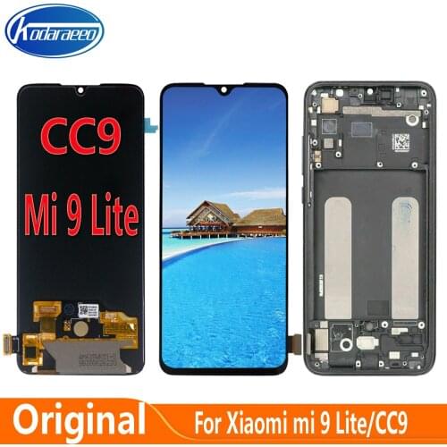 Original 6.39" For Xiaomi Mi 9 Lite M1904F3BG LCD Display Touch Screen Digitizer Replace For Xiaomi Mi CC9 LCD