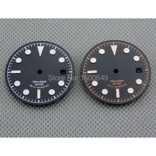 1 pcs 30.5mm Black Dial(2 types for you to choose) fit Miyota8205/8215 Mingzhu 2813 watch P355