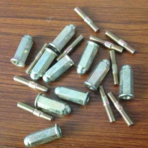 15pcs for Motorcycle Exhaust Pipe Screw Nut 6mm Gy6 Scooter Moped Exhaust Pipe Screws and Nuts