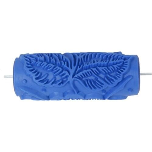 15cm blue floral pattern roller