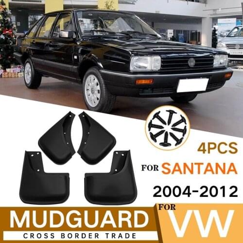4 PCS Mudflap For Volkswagen VW Santana 2004-2012 Front Rear Car Fender Mud Flaps Guard Splash Flap Mudguards Accessories