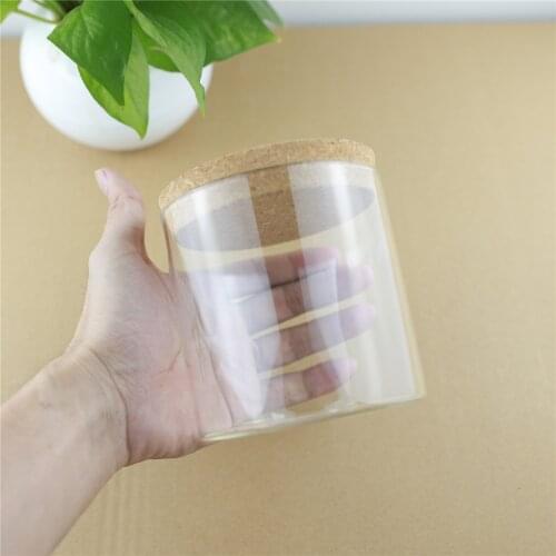 4pcs/lot 100*100mm 680ml Cork Kitchen Storage Large Glass Bottle Food Jar Container Transparent Empty Spice Nuts Storage Jars