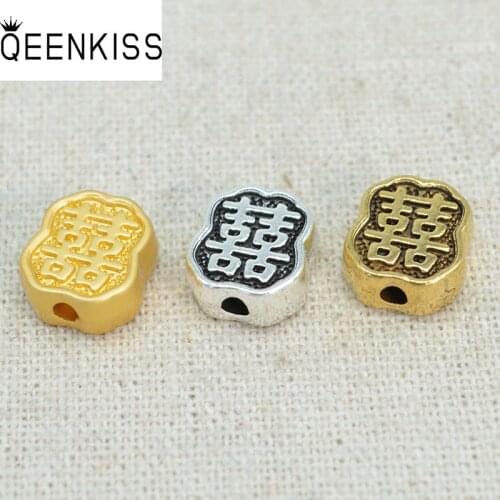 QEENKISS AC912 Fine DIY Jewelry Making Accessories Findings Fittings Bracelet Necklace Loose XI Tibetan Spacer Beads 1PC