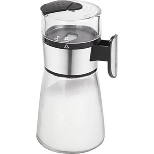 Push-type Salt Control Bottle Quantitative Salt Shaker Seasoning Jar Household Salt Spreader Kitchen Glass Limit