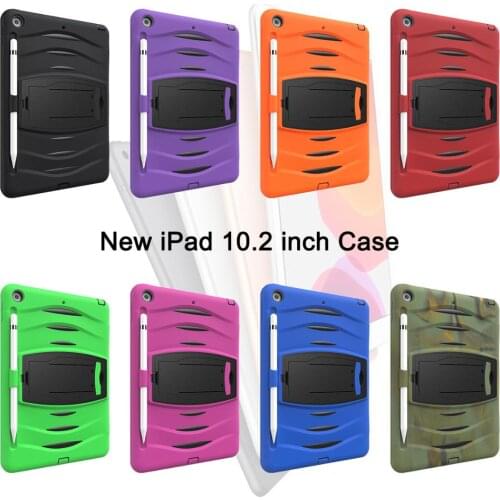 For iPad 7th Gen 10.2" 2019 A2197 A2198 A2200 Cover Shockproof Armor Hard Heavy Protective Rugged Duty Tablet Stand Case