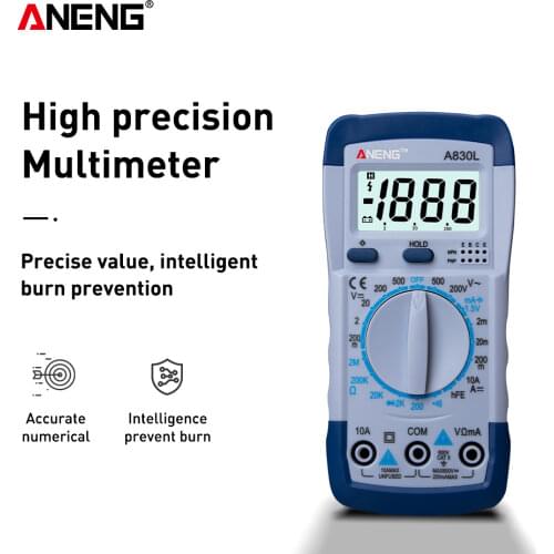 ANENG A830L Profesional Eletric Smart Digital Multimeter 1999 Counts Accurate Range AC/DC Voltage Current Tester Lcr Meter