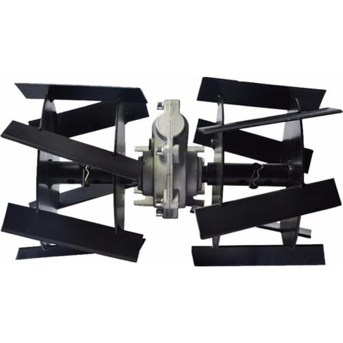 Gasoline power small garden weeder and soil loosener Wheel, brush cutter grass wheel tiller cultivator Parts for farmer