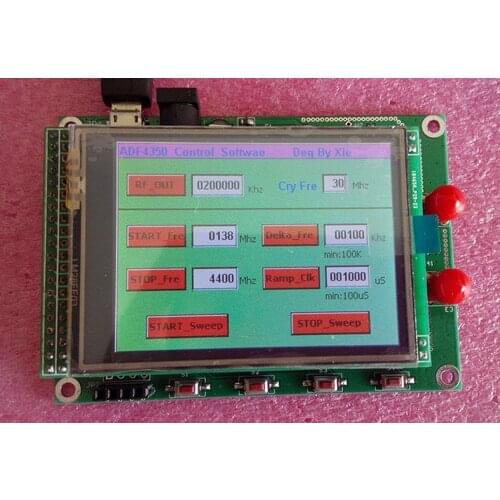 Free shipping ADF4350 ADF4351 Module TFT color touch screen STM32 sweep frequency signal source