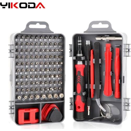YIKODA 115 In 1 Screwdriver Set Mini Multi-function Precision Mobile Phone Repair Driver Bit Hand Tools