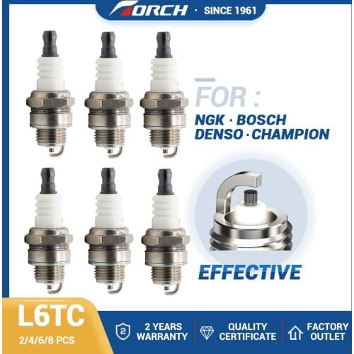 Brand New Spark Ignition Candle TORCH L6TC Alternative NGK BPM6A Beru 14S-8F Autolite 2976 Champion CJ8Y Denso W20MP-U