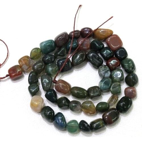Wholesale Irregular Gravel Shape Natural India Agat Stone 8-10 mm Beads For Jewelry Making DIY Bracelet Necklace 15'' 40 PCS