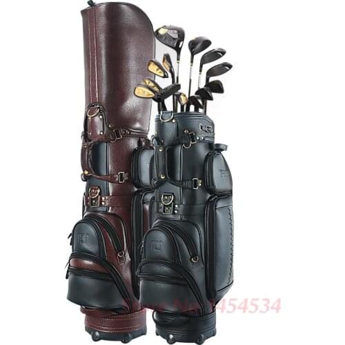PGM Golf Waterproof Genuine Leather Bag Standard Ball Package Large capacity with Cover Style High-end Personalized Custom Brand