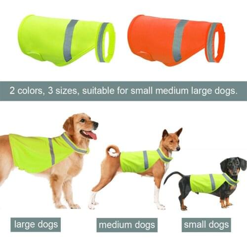 Pet Dog High Visibility Reflective Safety Vest for Outdoor Work Walking