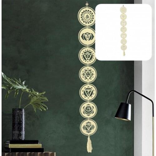 Wood Modern Geometry Wooden Hanging Set White Geometry Wall Art Simple for Meditation Room