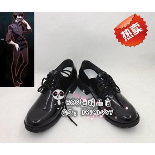 Tokyo Ghoul Kaneki Ken Black Daily Cosplay Shoes Boots X002