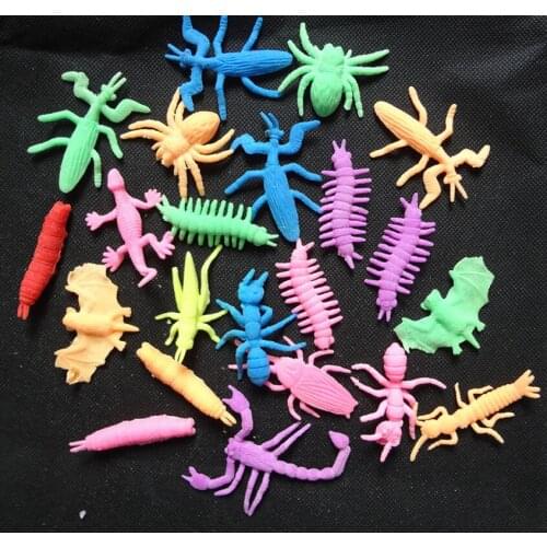 100pcs Expandable Water Growing Jungle Animals Dinosaur Fish Marine Insect Flower for Kids Children Party Supplies Favors Gift
