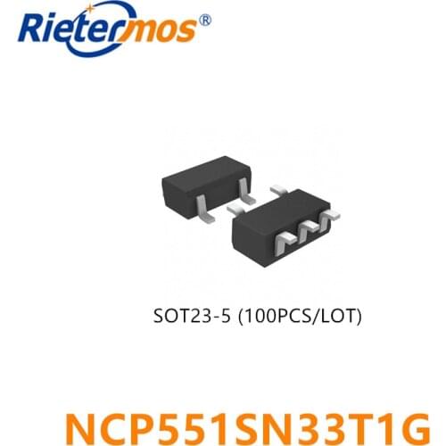 100PCS NCP551SN33T1G LAU SOT23-5 ORIGINAL