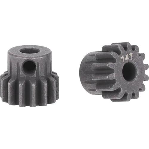 2Pcs M1 5mm 14T Pinion Motor Gear for 1/8 RC Car Brushed Brushless Motor