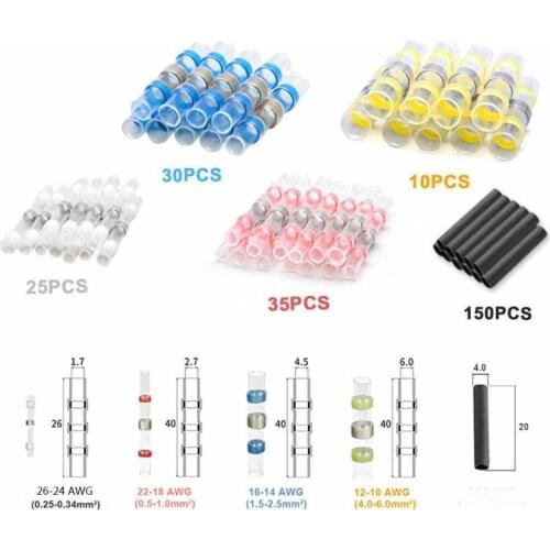 250pcs waterproof solder ring heat shrinkable middle connector SST-S11 waterproof heatshrinkable middle terminal solder terminal