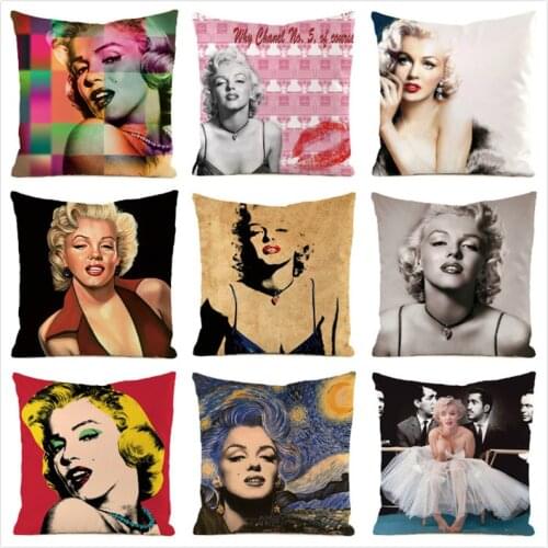 45cm*45cm **Monroe** Inimitated Silk Fabric Throw Pillow Covers Couch Cushion Cover Home Decorative Pillows Pillow Case