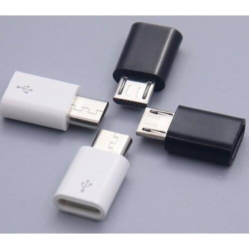 Micro Usb To Type C Adapter For Android Mobile Micro USB Connectors Mini Type-C Jack Splitter Charge Data Transmission