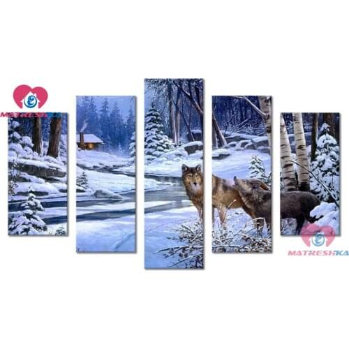 Diamond embroidery 5D Diamond painting Snow scene Multi-painting Diamond mosaic full drill square/round needlework home decor
